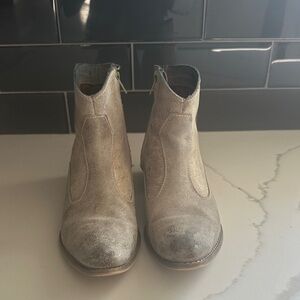 Elegant Metallic Ankle Booties